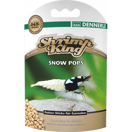DENNERLE - Shrimp King - Snow Pops - 40 g - Palitos de camarão