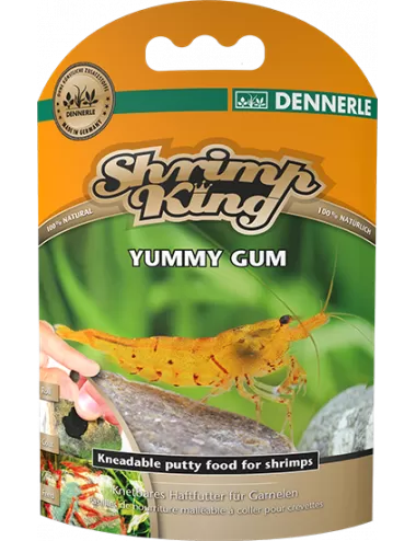 DENNERLE - Shrimp King - Yummy Gum - 55 g - Gomme de nourriture adhérente pour crevettes