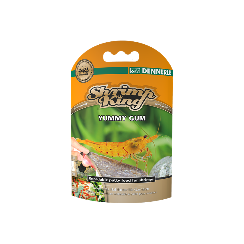 DENNERLE - Shrimp King - Yummy Gum - 55 g - Gomme de nourriture adhérente pour crevettes