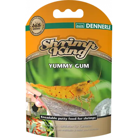 DENNERLE - Shrimp King - Yummy Gum - 55 g - Gomme de nourriture adhérente pour crevettes