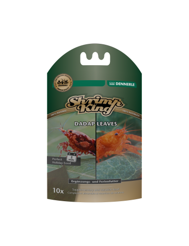 DENNERLE - Shrimp King - Dadap Leaves - 10 pièces - Feuilles de Dadap pour crevettes