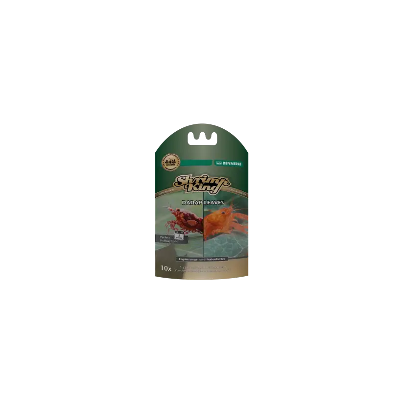 DENNERLE - Shrimp King - Dadap Leaves - 10 pièces - Feuilles de Dadap pour crevettes