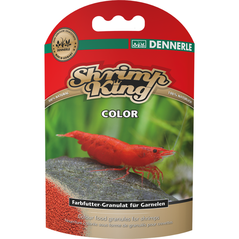 DENNERLE - Shrimp King - Barva - 35 g - Barvita hrana za kozice