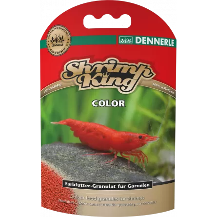 DENNERLE - Shrimp King - Color - 35 g - Nourriture colorée pour crevettes
