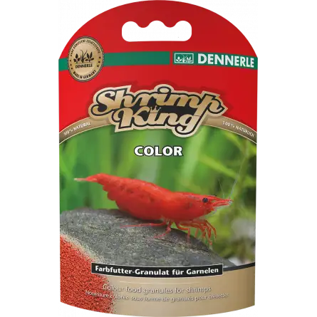 DENNERLE - Shrimp King - Color - 35 g - Nourriture colorée pour crevettes