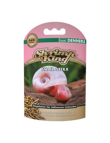 DENNERLE - Shrimp King - Snail Stixx - 45 g - Glavna hrana za puževe