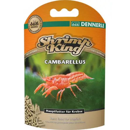 DENNERLE - Camarão Rei - Cambarellus - 45 g - Alimento principal para lagostins