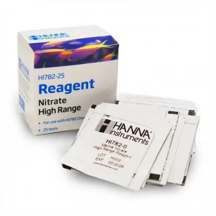 Hanna Instruments - Reagenti in polvere per il controllo dei nitrati marini (HI782) - 25 test