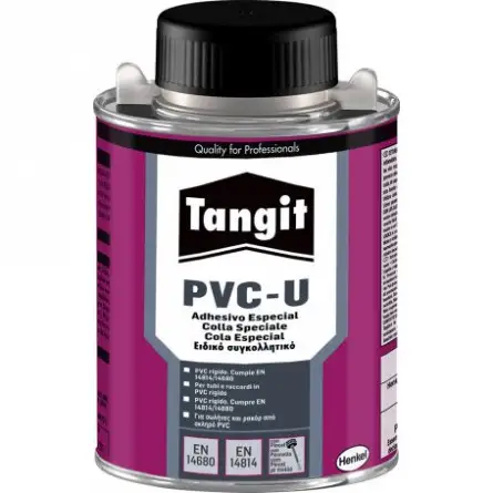 Pot de colle PVC 250 g avec pinceau TANGIT, 287056