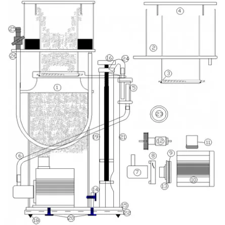 DELTEC - Schraube für Skimmer - Serie 1000 (x1)