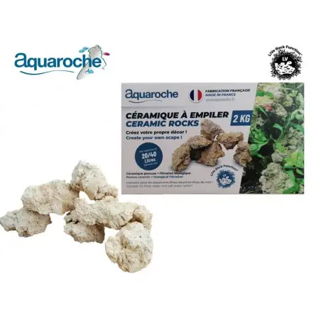 AQUAROCHE - Keramische stenen om te stapelen - 2 kilo - Voor nano-aquaria AQUAROCHE - Keramische stenen om te stapelen - 2 kilo - Voor nano-aquaria