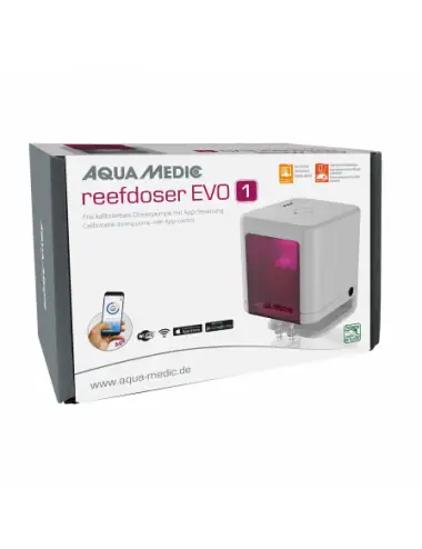 AQUA MEDIC - Reefdoser Evo 1 - 97x105 x127 mm - Bomba dosificadora de 1 cabezal