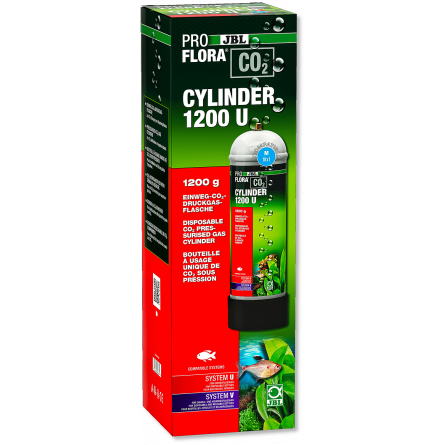 JBL - ProFlora CO2 1200 U - Cilindro de CO2 desechable - 1200g JBL - ProFlora CO2 1200 U - Cilindro de CO2 desechable - 1200g