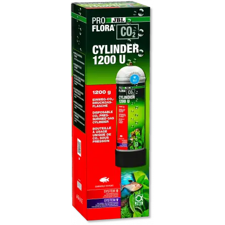 JBL - ProFlora CO2 1200 U - Garrafa descartável de CO2 - 1200g JBL - ProFlora CO2 1200 U - Garrafa descartável de CO2 - 1200g