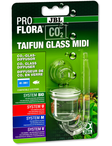 JBL - Proflora CO2 Taifun Glass Midi - Mini CO2 difuzor