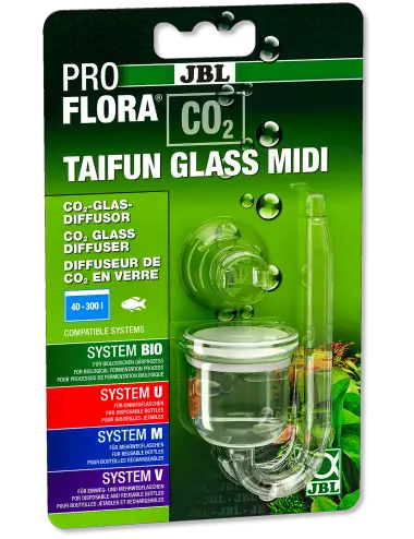 JBL - Proflora CO2 Taifun Glass Midi - Mini-diffuseur de CO2