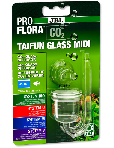JBL - Proflora CO2 Taifun Glass Midi - Mini difusor de CO2
