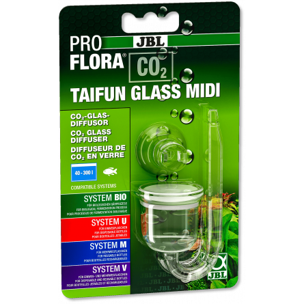 JBL - Proflora CO2 Taifun Glass Midi - Mini-diffuseur de CO2 JBL - Proflora CO2 Taifun Glass Midi - Mini-diffuseur de CO2