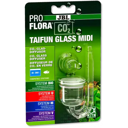 JBL - Proflora CO2 Taifun Glass Midi - Mini CO2-diffusor