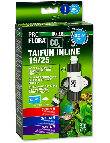 JBL - Proflora CO2 Inline 19/25 - Visokozmogljiv CO2 difuzor