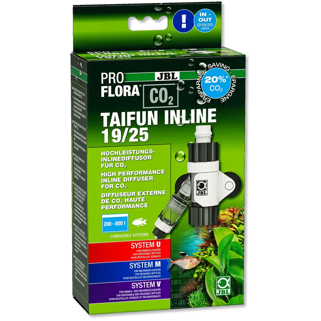 JBL - Proflora CO2 Inline 19/25 - Visokozmogljiv CO2 difuzor