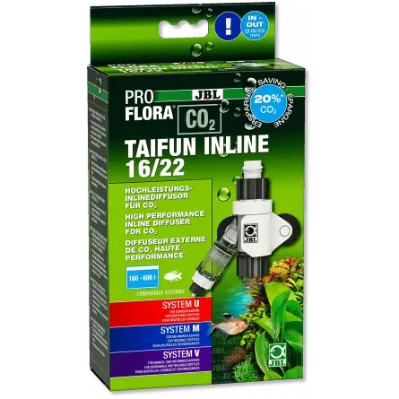 JBL - Proflora CO2 Inline 16/22 - Diffuseur de CO2 haute performance JBL - Proflora CO2 Inline 16/22 - Diffuseur de CO2 haute performance