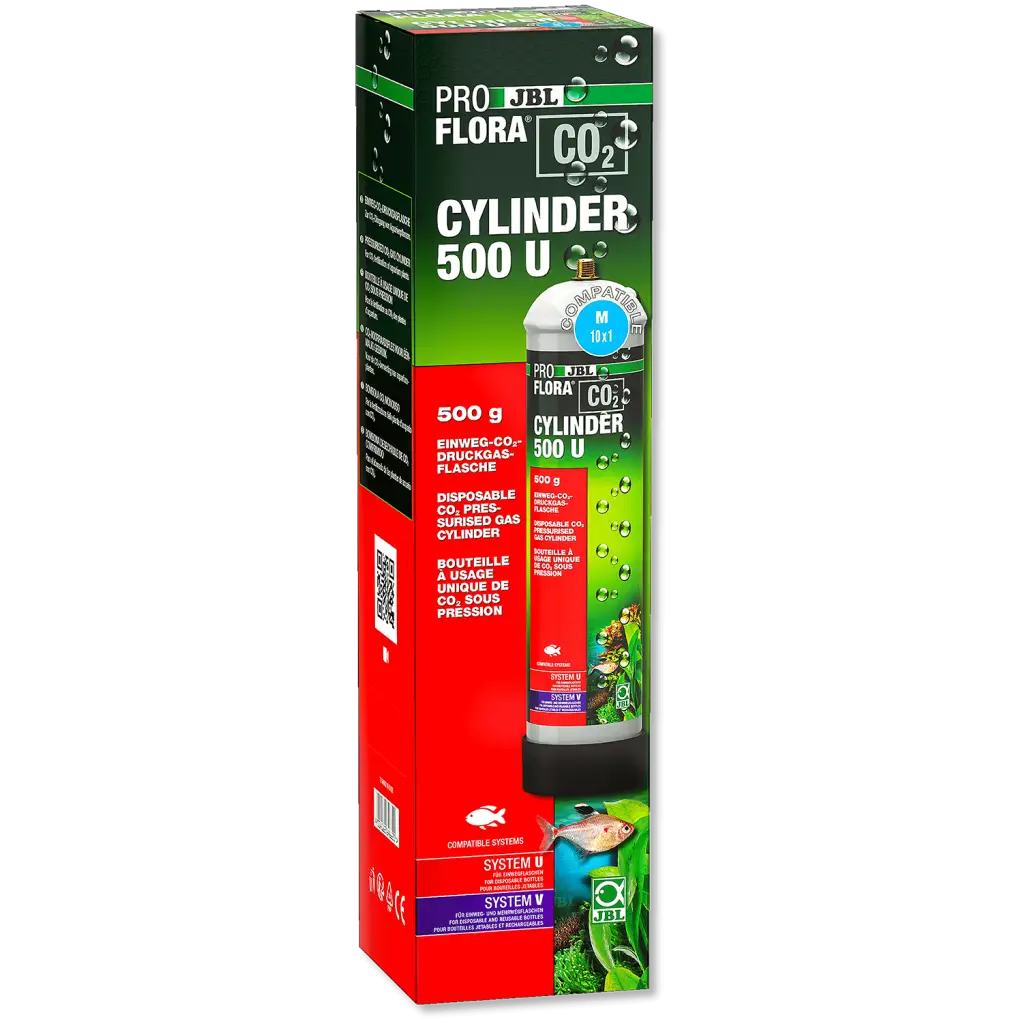 JBL - ProFlora CO2 Cylinder 500 U - Bouteille de CO2 jetable - 500g