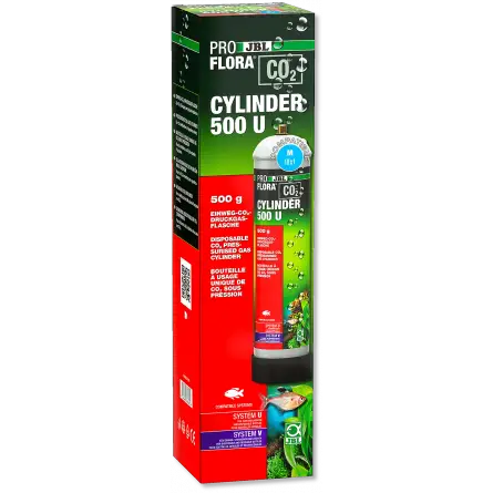 JBL - Cilindro de CO2 ProFlora 500 U - Cilindro de CO2 desechable - 500g JBL - Cilindro de CO2 ProFlora 500 U - Cilindro de CO2 desechable - 500g