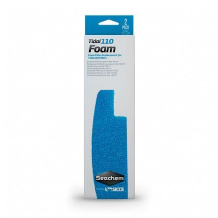 SEACHEM - Espuma Tidal 110 - Espuma de filtro - x 2 - Para filtro Tidal 110 SEACHEM - Espuma Tidal 110 - Espuma de filtro - x 2 - Para filtro Tidal 110