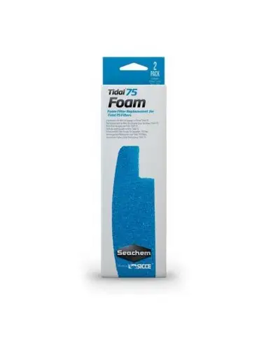 SEACHEM - Tidal 75 Foam - Mousse filtrante - x 2 - Pour filtre Tidal 75