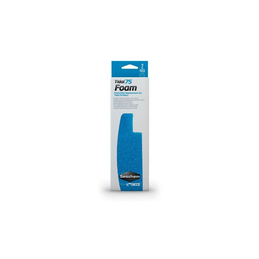 SEACHEM - Tidal 75 Foam - Filter foam - x 2 - For Tidal 75 filter