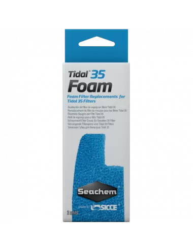 SEACHEM - Tidal 35 Foam - Filterschaum - x 2 - Für Tidal 35 Filter