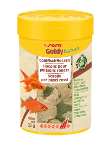 SERA - Goldy Nature - 100ml - Aliment pour poissons rouges et poissons d'eau froide