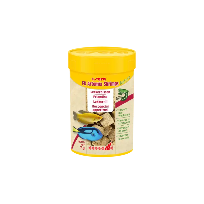 SERA - FD Artemia Shrimps Nature - 100ml - Friandise pour poissons d'eau de mer et d'eau douce