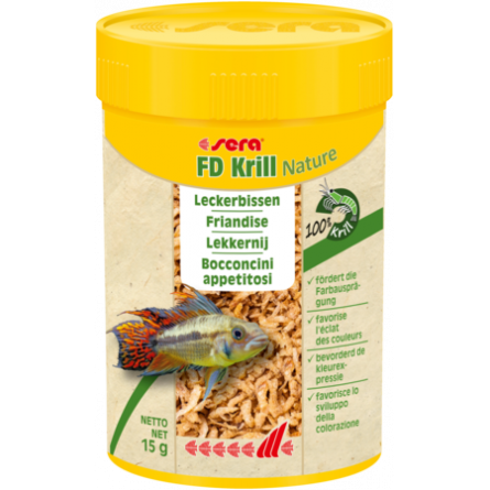 SERA - FD Krill nature - 250 ml - Friandise pour poissons d'eau de mer et d'eau douce SERA - FD Krill nature - 250 ml - Friandise pour poissons d'eau de mer et d'eau douce