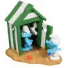 Aqua Della - Cabina da spiaggia dei Puffi - Multicolore - 14,5x11,4x14,6 cm