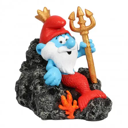 Aqua Della - Neptunus Smurfen - Veelkleurig - 9,4x6,8x8,5cm Aqua Della - Neptunus Smurfen - Veelkleurig - 9,4x6,8x8,5cm