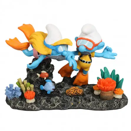 Aqua Della - Diving Smurfs - Multicolour - 14.8x7.3x9.6cm