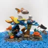 Aqua Della - Diving Smurfs - Multicolour - 14.8x7.3x9.6cm