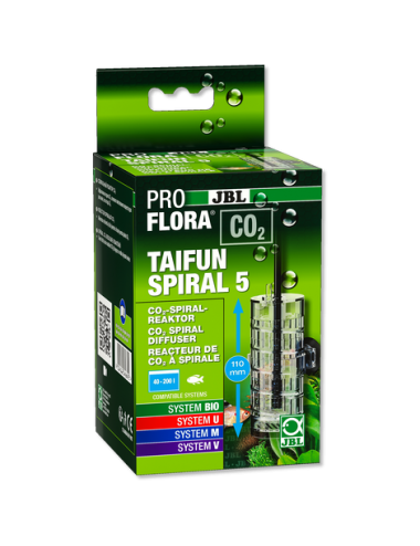 JBL - Proflora C0² - Taifun spiraal 5 - Uitbreidbare CO2-reactor