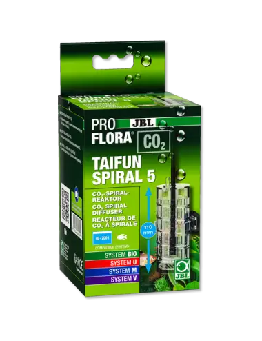 JBL - Proflora C0² - Taifun spiraal 5 - Uitbreidbare CO2-reactor