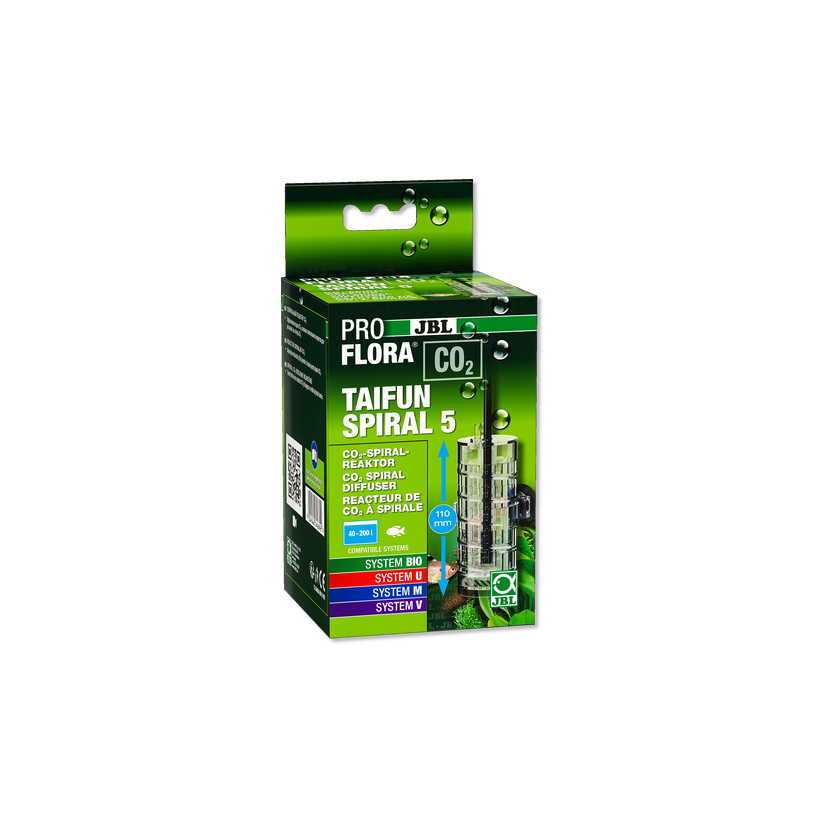 JBL - Proflora C0² - Taifun spiral 5 - Expandable CO2 Reactor