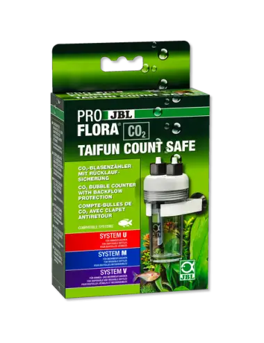 JBL - Proflora CO2 - Taifun Count Safe - Compte-bulles CO² - Avec clapet antiretour