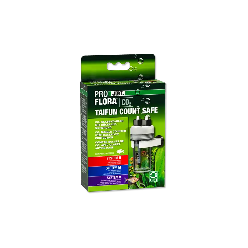 JBL - Proflora CO2 - Taifun Count Safe - CO² bubble counter - With check valve
