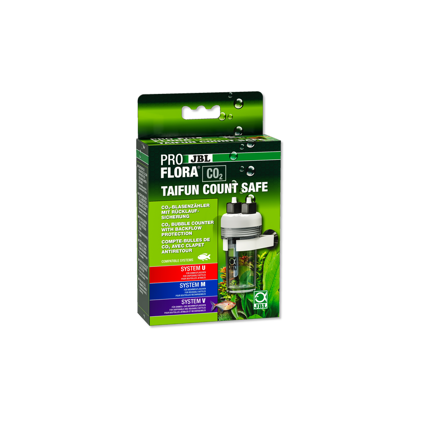 JBL - Proflora CO2 - Taifun Count Safe - Contador de bolhas de CO² - Com válvula anti-retorno