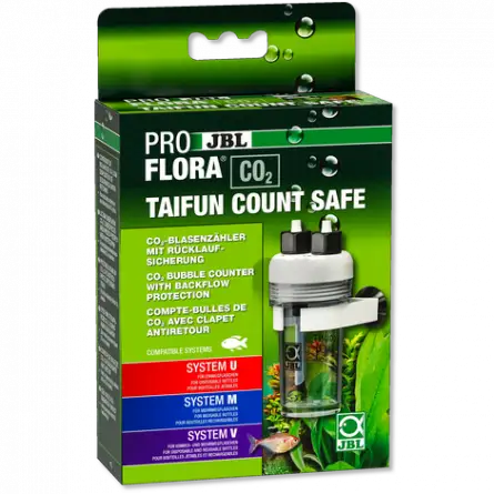 JBL - Proflora CO2 - Taifun Count Safe - Contador de burbujas de CO² - Con válvula antirretorno JBL - Proflora CO2 - Taifun Count Safe - Contador de burbujas de CO² - Con válvula antirretorno