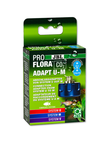 JBL - Proflora CO² - Adapt U-M - CO² adapter - Voor ombouw van wegwerp- naar hervulbare flessen