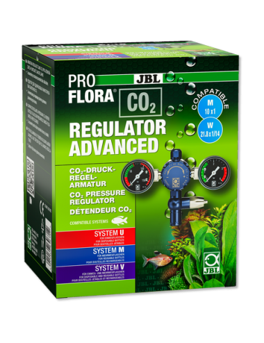 JBL - Proflora CO² - Regulator advanced - Détendeur 2 manomètres - Pour plantes d'aquarium