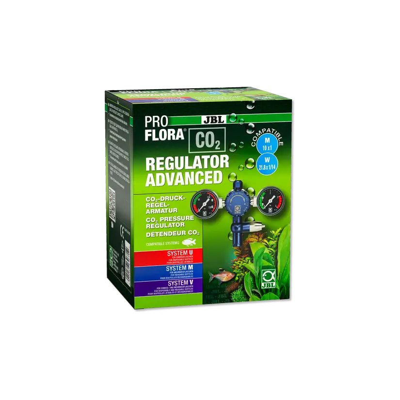 JBL - Proflora CO² - Regulator advanced - Détendeur 2 manomètres - Pour plantes d'aquarium