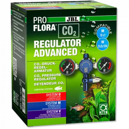 JBL - Proflora CO² - Regulator advanced - Regulator 2 manometers - For aquarium plants JBL - Proflora CO² - Regulator advanced - Regulator 2 manometers - For aquarium plants